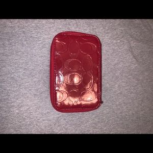 Coach Bags - Coach red leather jewelry box Coach Bags - Coach red leather jewelry box